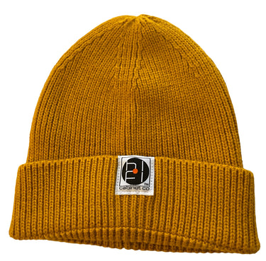 Stay Warm. Stay Spinning. Be Happy – Mustard Beanie