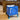 Injection molded Lp storage, moody blue crate fits 70lps and caster wheels