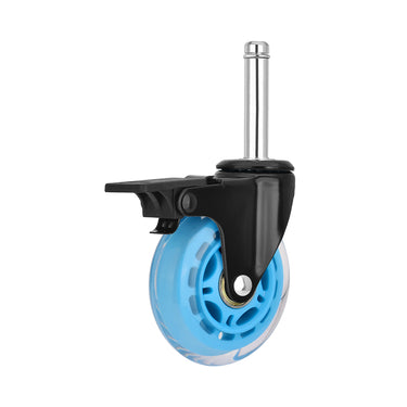 Blue caster wheels brakes for Lp storage, crate moody blue fits 70lps and 70lb of lps.