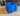 Injection molded Lp storage, moody blue crate fits 70lps with sizes