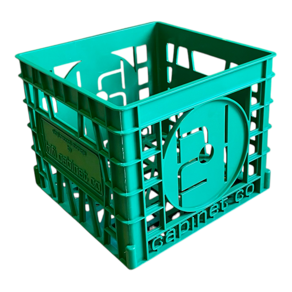 Vinyl Record Storage Crate - Day Green