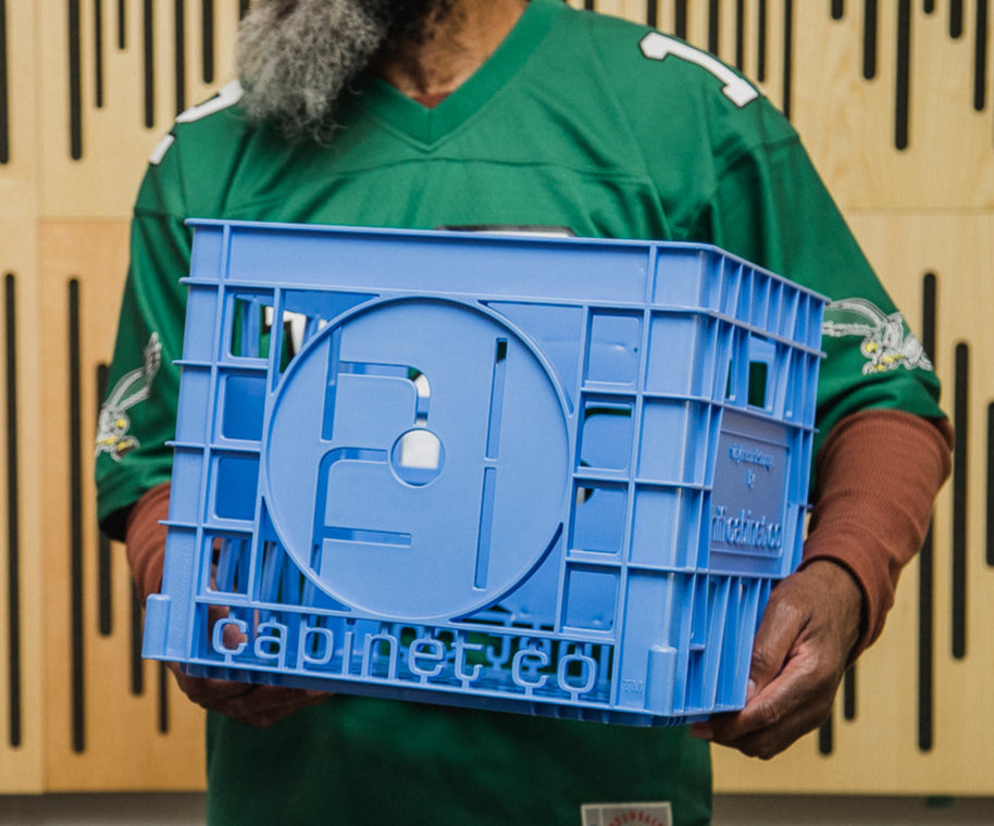 Moody Blue - Vinyl Record Storage Crate