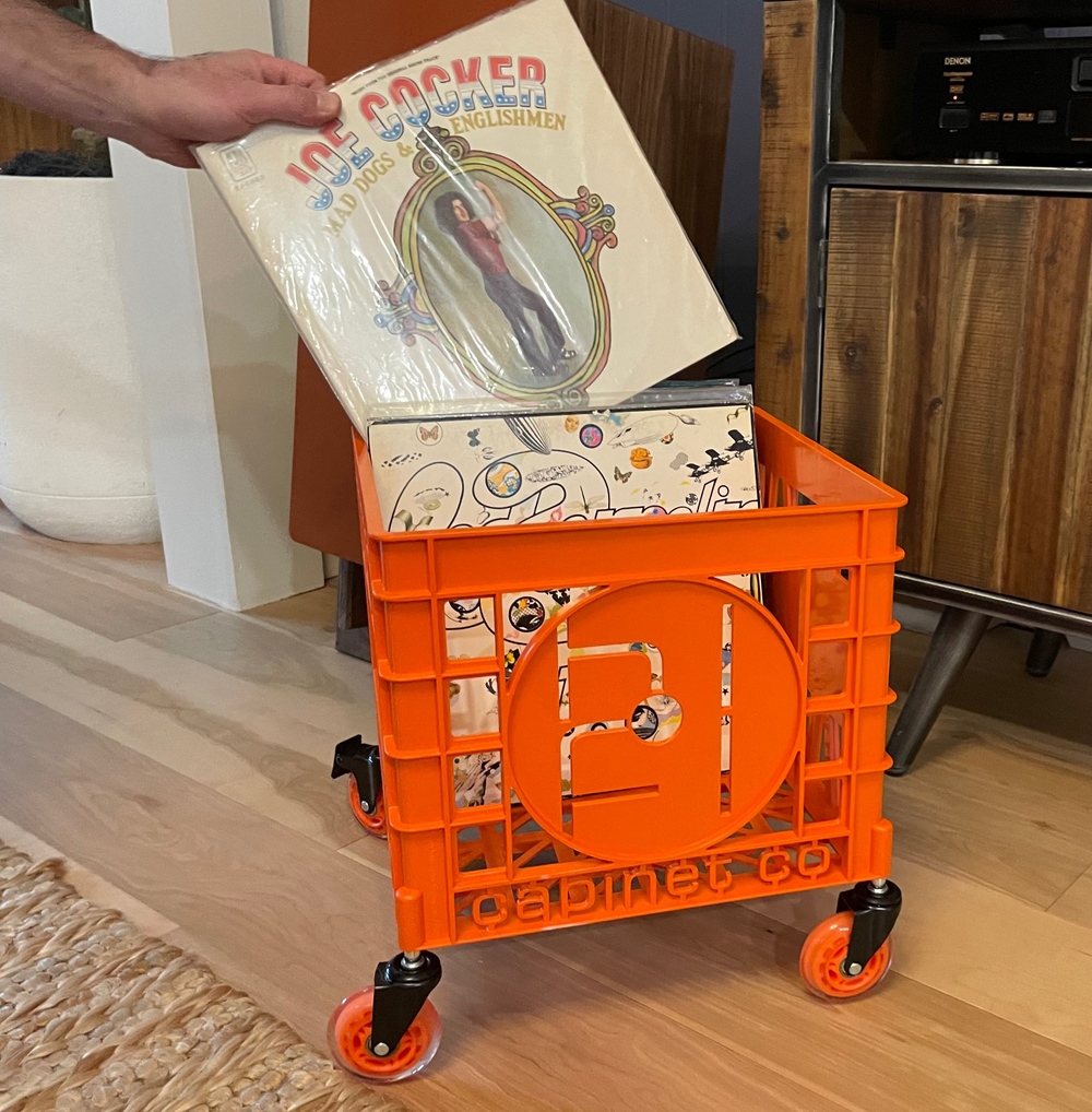 Clockwork Orange - Vinyl Record Storage Crate