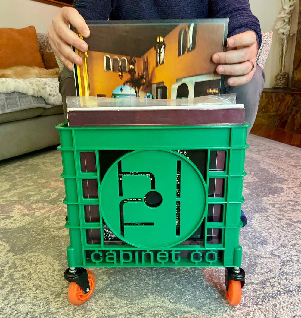 Day Green - Vinyl Record Storage Crate