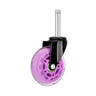 Lavender caster wheels for album storage solutions, for crate lavender haze and fits 70lps and 70lb of albums.