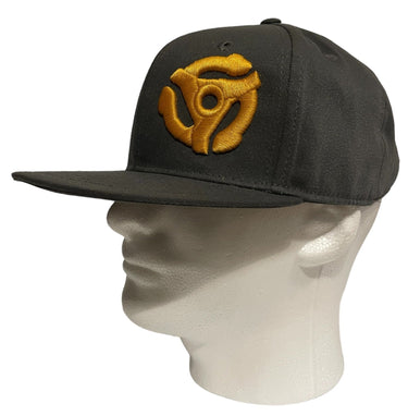 45 RPM Spider Adaptor - Grey Flat Cap - Built from Bottles. Worn for Vinyl