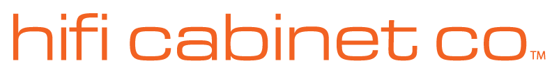 Hifi Cabinet co logo in orange