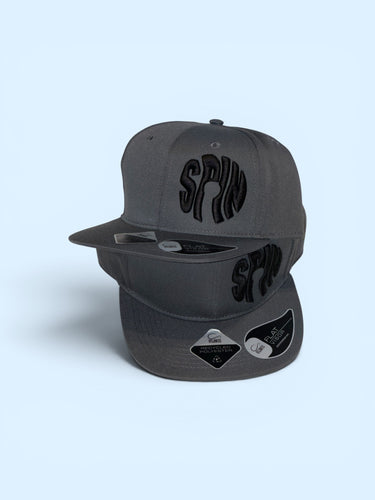 SPIN Grey Flat Cap - Built from Bottles. Worn for Vinyl