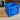 Injection molded Lp storage, moody blue crate fits 70lps with sizes