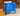 Injection molded Lp storage, moody blue crate fits 70lps and caster wheels and measurements