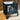 Injection molded Record holder noir duke fits 70lps and caster wheels and sizes